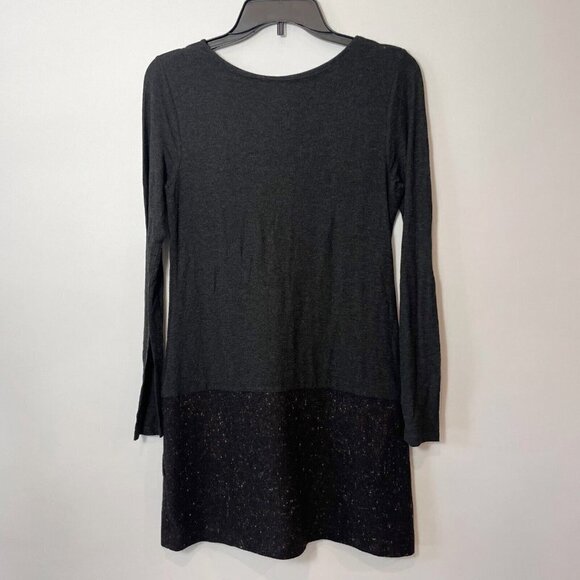 Theory Womens Pullover Wool Blend Long Sleeve Tunic Sweater Dress Black S Lined - Picture 2 of 8
